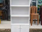 White MDF book rack