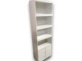 White Melamine Book Rack 6X2