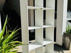 White Melamine book rack