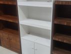 White Melamine Book Rack L