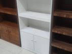 White Melamine Book Rack L
