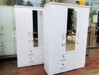 White Melamine Cupboard with Mirror