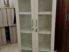 white melamine office cupboard (K-20)