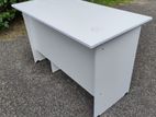 White Melamine Office Table 4x2ft