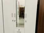 White Melamine Wardrobes with Mirror