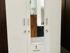 White Melamine Wardrobes with Mirror