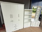 White New Package ( Cupboard / Book /Dressing T).