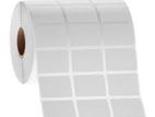 White Plain 33mm X 21mm Barcode Label Roll