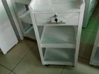 white telephone stand (H-16)