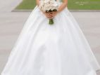 White Wedding Dress and Veil