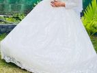 White Wedding Frock Gown