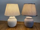 WhiteGrey Bedside Lamp