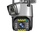 Wi Fi Dual Lens 4 Mp Cctv Camera Night Vision Color, Two Way Audio