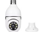 WiFi Bulb CCTV Camera PTZ 2MP LED Night Vision Light, Mic & Spicker