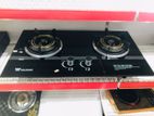 Wilsonic 2 Burner Glass Top Gas Cooker Hob