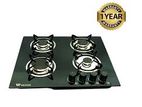 Wilsonic 4 Burner Glass Top Gas Cooker HOB-8004 (Electronic)