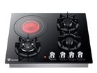 Wilsonic 4 Burner Infrared 3 in 1 Gas Cooker Top