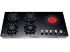 Wilsonic 5 Burner Gas with 1 Infrared Electric Cooker