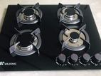 Wilsonic Cooker Hobs - 4 Burner Glass Top -Hob-8004E