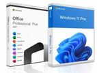 Windows 10-11 Pro + OFFice 2021 Key Licence Softwares Installing Service