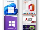 Windows 10-11 PRO OFFice 2021 Licence Softwares-ADoBE-CAD Instal Service
