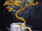 Wire Art Gold Bonsai Tree