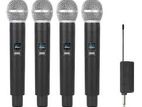 Wireless Microphone 4 Mic Professional Charging