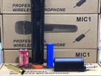 Wireless Microphone System UHF Mic FM