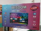 WISDOM 32 inch Smart 4K LED Frameless TV