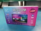 Wisdom 32 Inch Smart Android 13 Bluetooth LED Frameless TV 2024