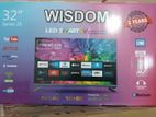 WISDOM 32" SMART ANDROID 4K LED Frameless TV with Bluetooth