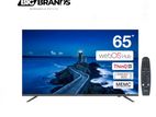 WISDOM 65" 4K Smart Android 14 UHD LED Frameless Bluetooth TV