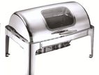 with glass chafing dish