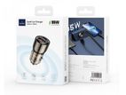 WIWU QC012 Geek 95W USB + Type -C Dual Ports Car Charger