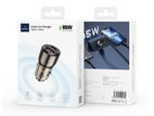 WIWU WI-QC012 USB-A+USB-C 95W Geek Car Charger