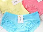 Women Low Waist Panties Underwear Modal Lace Briefs