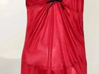 Red Lace Silk Night Dress