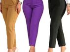 Womens high Waist Casual Trousers