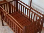 Wood Baby Cot with Mattress