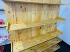Wood Rack With Cashier Table