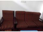 Wood settee Set