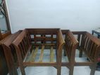 wood sofa and table for sale