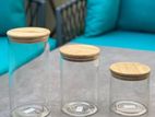 Wood Top Sealable Jar