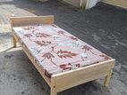 Wooden actoniya bed with mattress
