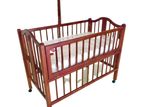 Wooden Baby Cot 48'' X 27'' - Teak