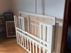Wooden Baby Cot with Mattress