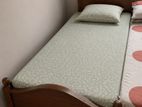 wooden bed