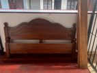 wooden bed