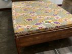 Wooden Bed with Mattress