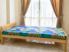 Wooden Bed with Mattress